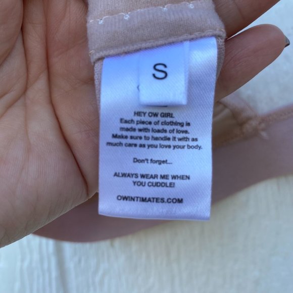 OW Intimates Mona Bralette Monogram Design Nude Size Small - Picture 6 of 7